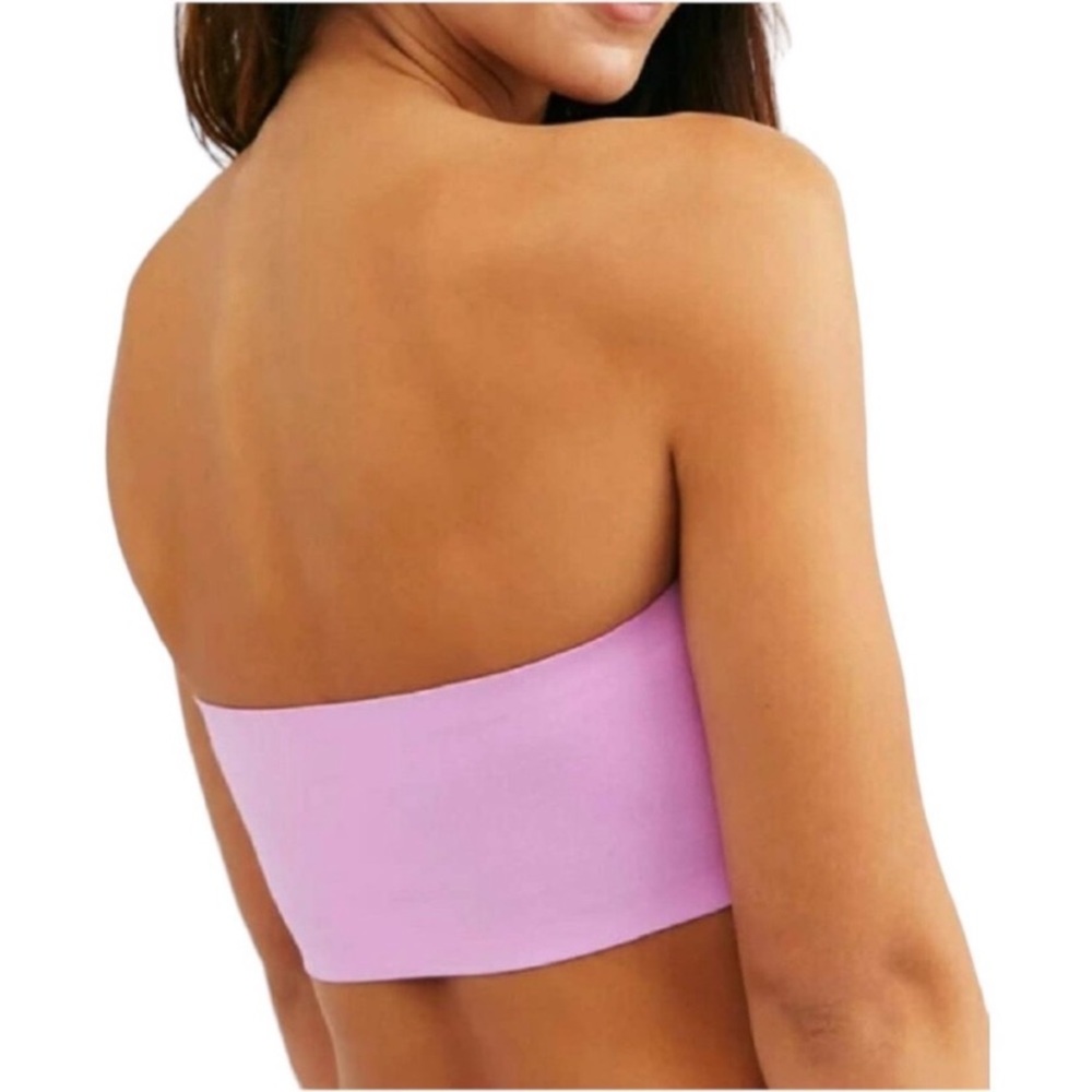 Free People Pink Nina Neo Bandeau Strapless Bra - Picture 2 of 8
